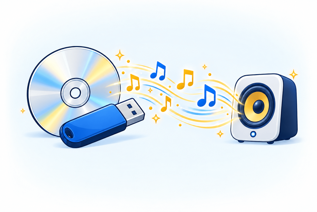 Music and sound play while the autorun runs